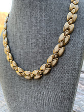 Load image into Gallery viewer, Vintage Cream Enamel &amp; Gold Necklace