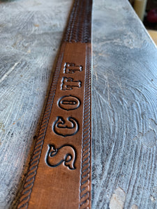 “Scott” Vintage Western Snap-Back Belt
