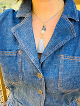 Load image into Gallery viewer, Blue Moon Tassel Necklace