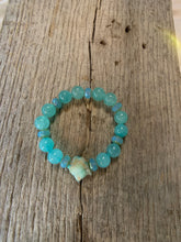 Load image into Gallery viewer, Turquoise Beaded Bracelet with Raw Stone Accent