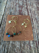 Load image into Gallery viewer, Starlight Gold Hoop Earrings