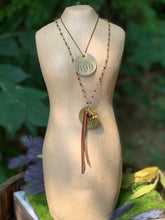 Load image into Gallery viewer, Brass Tag Collection Necklace #699