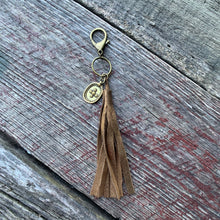 Load image into Gallery viewer, Leather Tassel Keychains