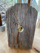 Load image into Gallery viewer, Brass Tag Collection Necklace #127