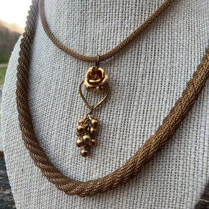 Vintage Gold Rope Necklace