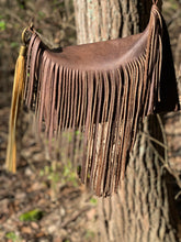 Load image into Gallery viewer, “Marci” Fringe across-Body Leather Bag