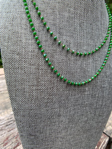 Green with Envy Dainty Beaded Necklace