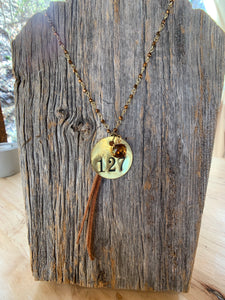 Brass Tag Collection Necklace #127