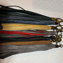 Load image into Gallery viewer, Hand Cut Leather Bag Tassels